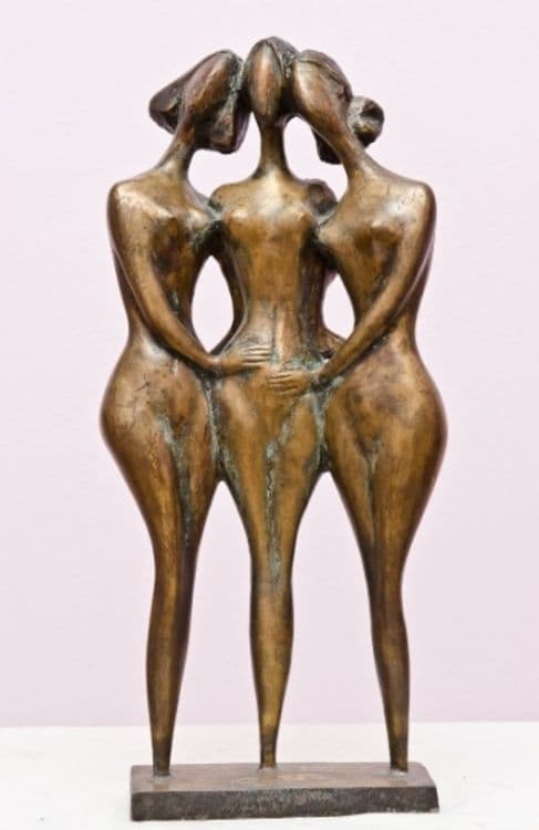 ..Three friends 1999year.bronza..56x28x16sm.