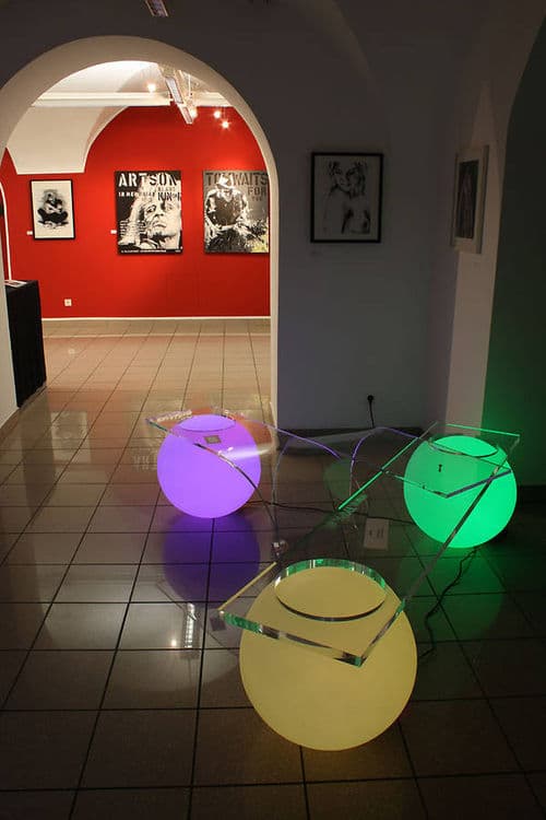 Light Balls Bench - light art design furniture - Thumbnail 6